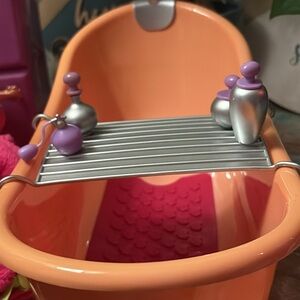 Orange and Pink Kids Bath Set